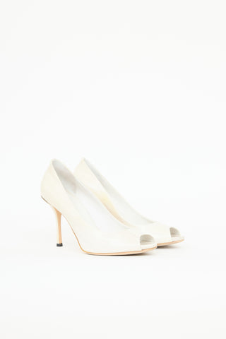 Gucci Acquarel Patent Pump