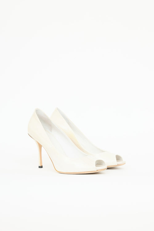 Gucci Acquarel Patent Pump