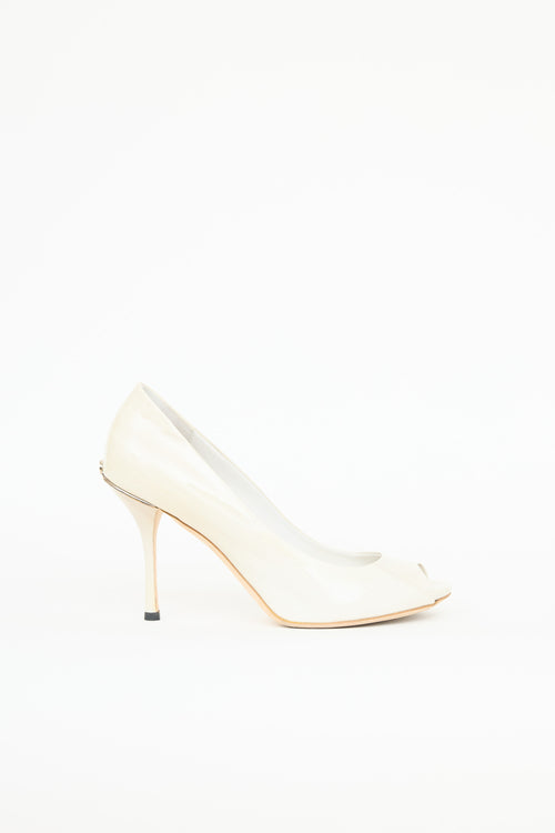 Gucci Acquarel Patent Pump