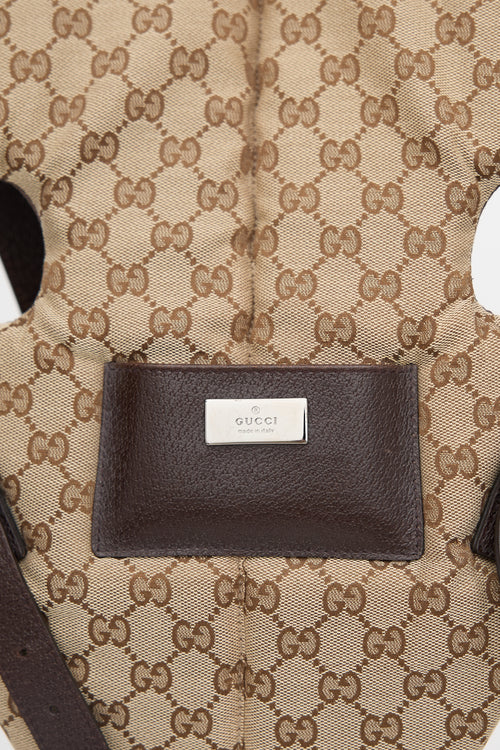 Gucci FW 2000 GG Jacquard Baby Carrier