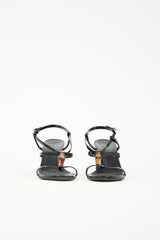 Gucci Leather & Bamboo Sandal