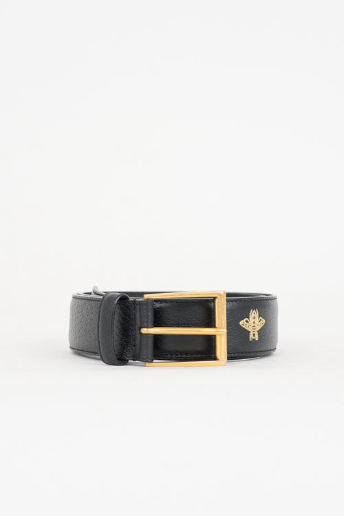 Gucci Leather Star & Bee Belt
