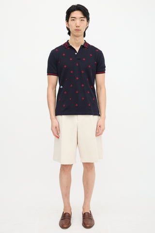 Bee Embroidered Polo