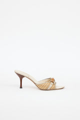 Gucci Raffia Horsebit Heel