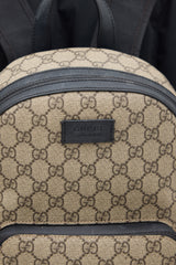 Gucci Beige & Black Monogram Backpack