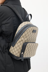 Gucci Beige & Black Monogram Backpack