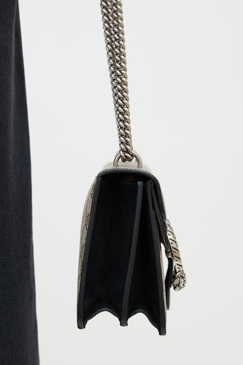 Gucci Leather Dionysus GG Supreme Monogram Bag