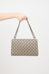 Gucci Leather Dionysus GG Supreme Monogram Bag