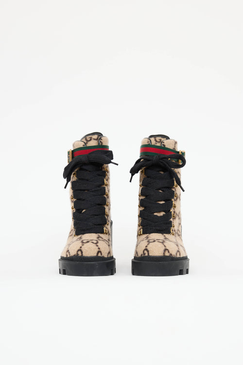 Gucci Wool GG Sylvie Ankle Boot