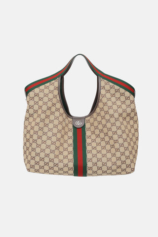 Gucci Large Monogram Giglio Tote Bag