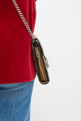 Gucci Beige GG Supreme Dionysus Chain Wallet Bag