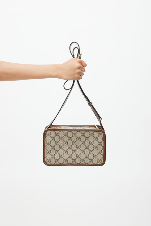 Gucci Brown GG Supreme Monogram Mini Bag
