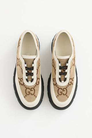 Gucci Leather GG Jumbo Monogram Oxford