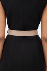 Gucci Beige & Gold Marmont Leather Belt