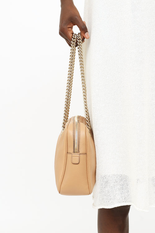 Gucci Beige Soho Double Chain Shoulder Bag