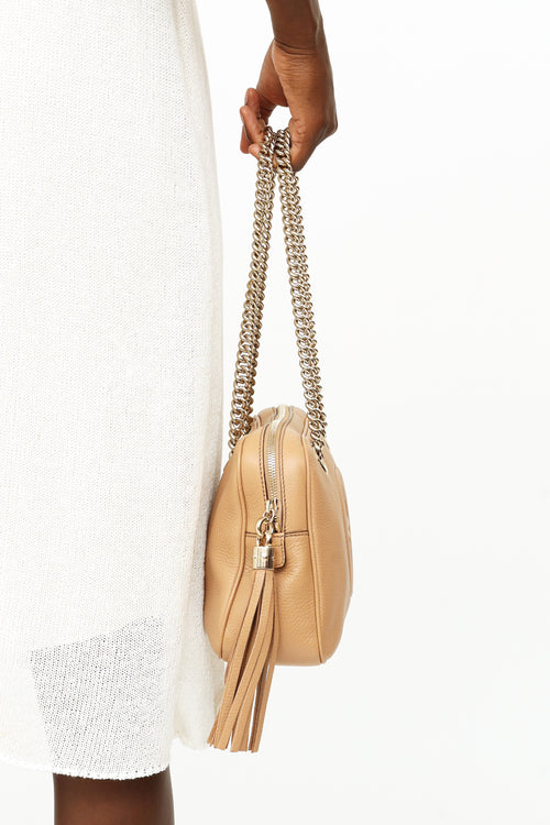 Gucci Beige Soho Double Chain Shoulder Bag