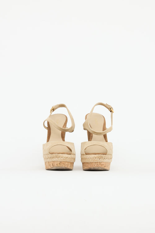 Gucci Guccissima Hollie Wedge Sandal