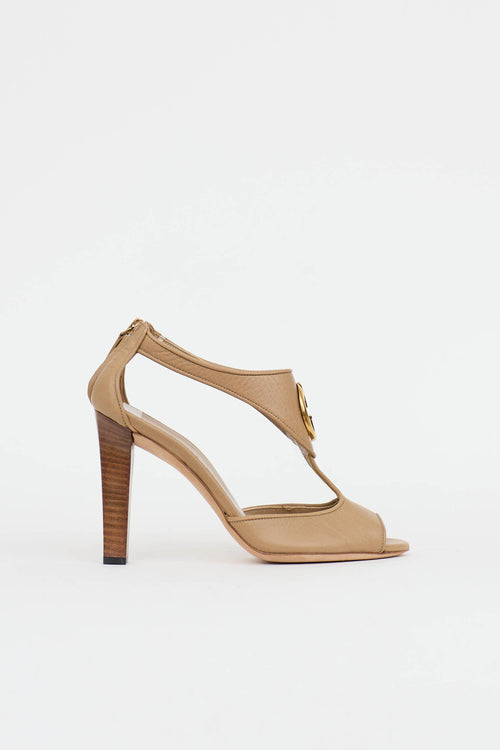 Gucci Leather 1973 GG Heels