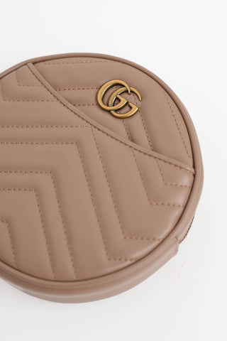 Gucci GG Marmont Matelasse Round Wristlet