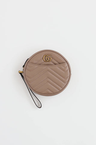 Gucci GG Marmont Matelasse Round Wristlet