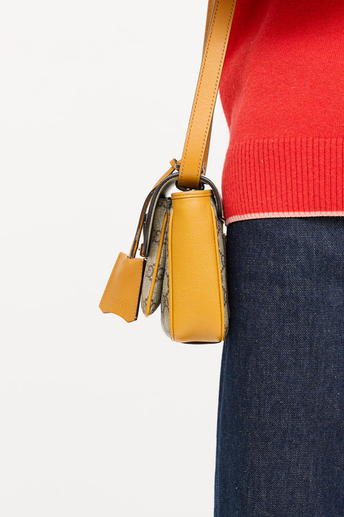 Gucci Mini Supreme Padlock Crossbody Bag