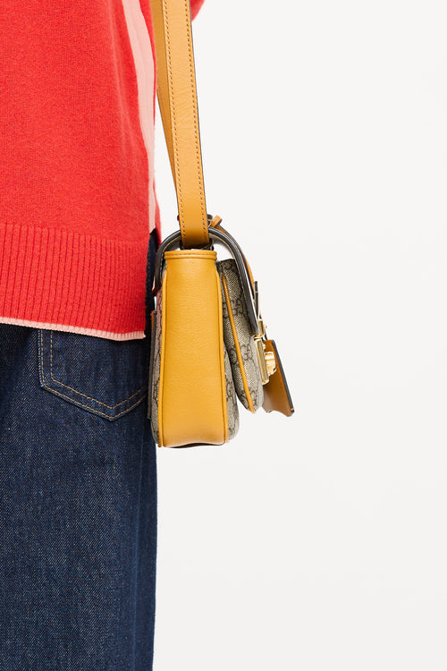 Gucci Mini Supreme Padlock Crossbody Bag