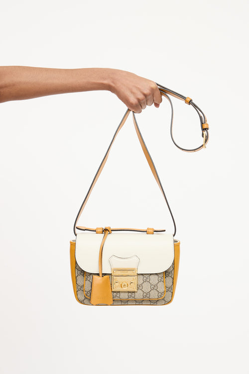 Gucci Mini Supreme Padlock Crossbody Bag