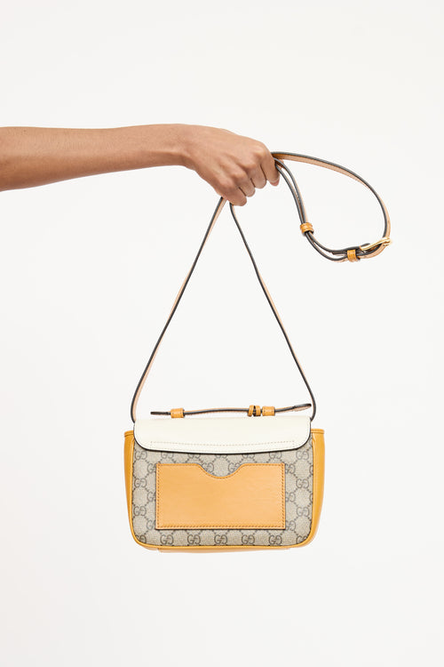 Gucci Mini Supreme Padlock Crossbody Bag