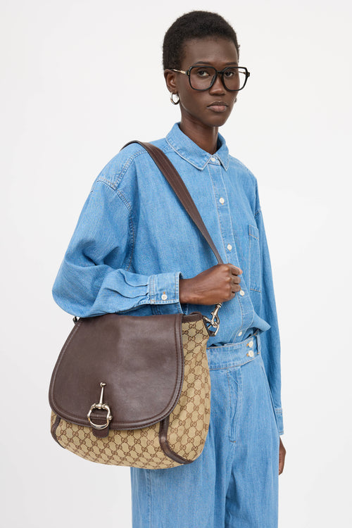 Gucci GG Canvas Techno Flap Bag