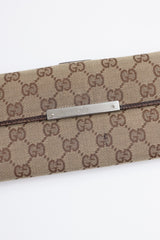 Gucci Monogram Canvas Long Bi-Fold Wallet