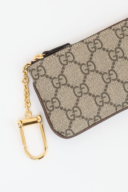 Gucci Beige Monogram Ophidia Key Case