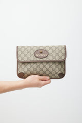 Gucci Brown & Multicolour Monogram Belt Bag