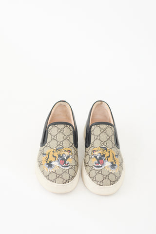 Gucci Beige & Multicolour GG Supreme Guccissima Printed Sneaker