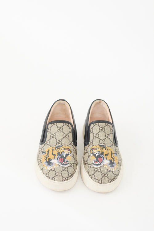 Gucci Beige & Multicolour GG Supreme Guccissima Printed Sneaker