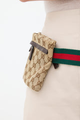 Gucci Beige & Multicolour GG Supreme Monogram Waist Bag