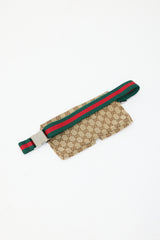Gucci Beige & Multicolour GG Supreme Monogram Waist Bag