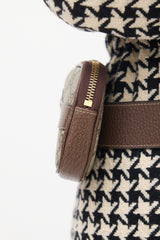 Gucci Beige & Multicolour Monogram Ophidia Belt Bag