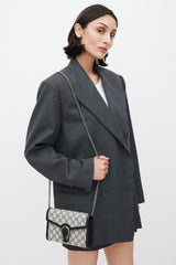 Gucci Beige & Navy Dionysus Monogram Bag