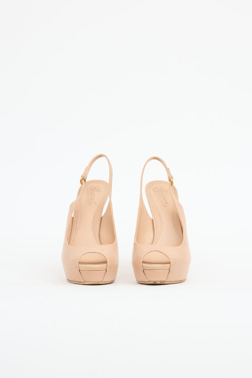 Platform Slingback Heel