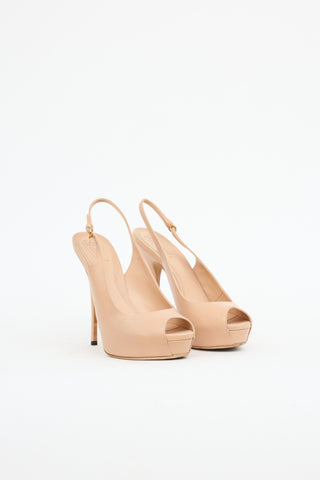 Platform Slingback Heel