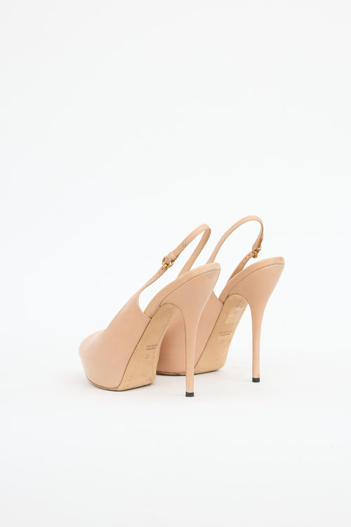 Platform Slingback Heel