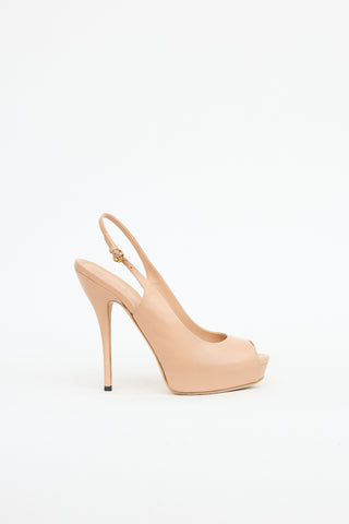 Platform Slingback Heel