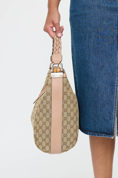 Gucci GG Canvas Bamboo Bar Bag