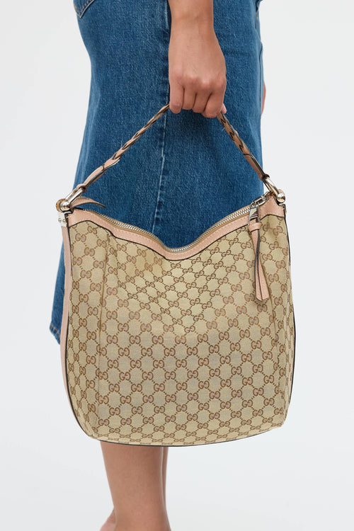 Gucci GG Canvas Bamboo Bar Bag