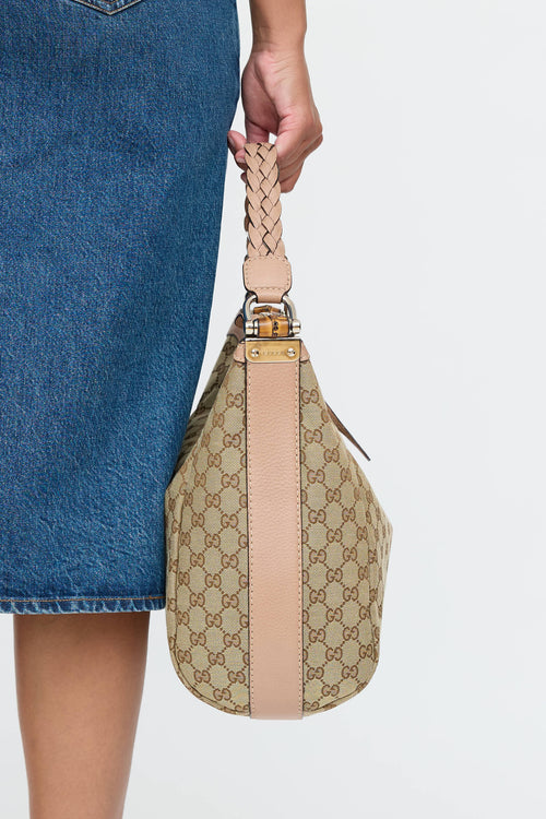 Gucci GG Canvas Bamboo Bar Bag