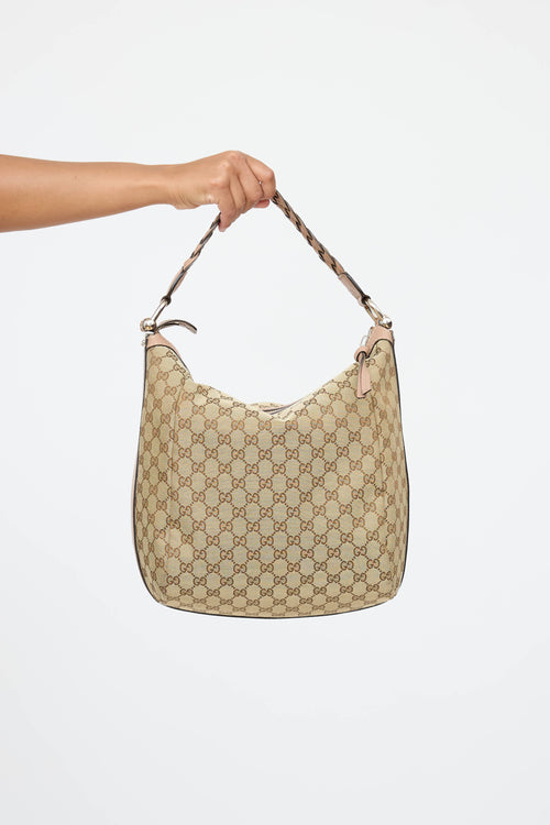 Gucci GG Canvas Bamboo Bar Bag