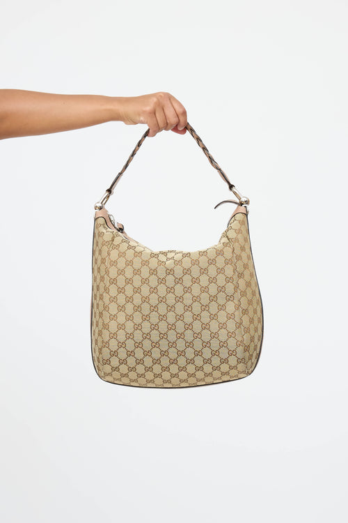 Gucci GG Canvas Bamboo Bar Bag