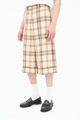 Gucci Wool Plaid Shorts
