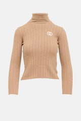 Gucci Kids GG Ribbed Knit Turtleneck