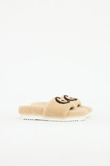 Gucci Shearling GG Slide